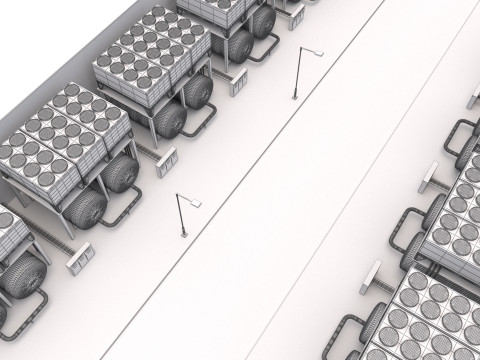 Google Veri Merkezi Binası 3D Model