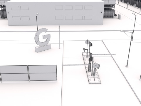 Google Veri Merkezi Binası 3D Model