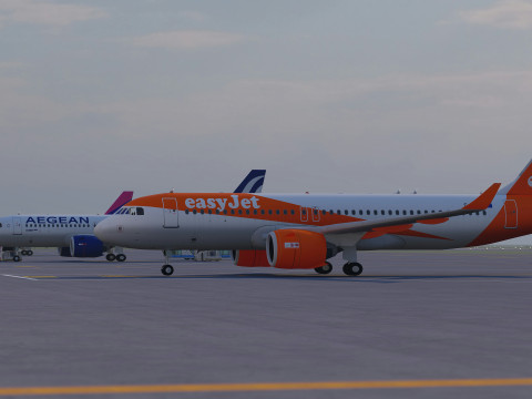 Koleksi Bandara dengan Interior Model 3D