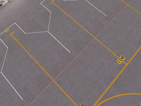 Koleksi Bandara dengan Interior Model 3D