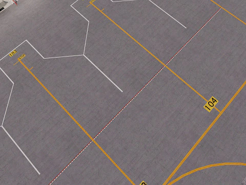 Collezione aeroportuale con interni Modello 3D