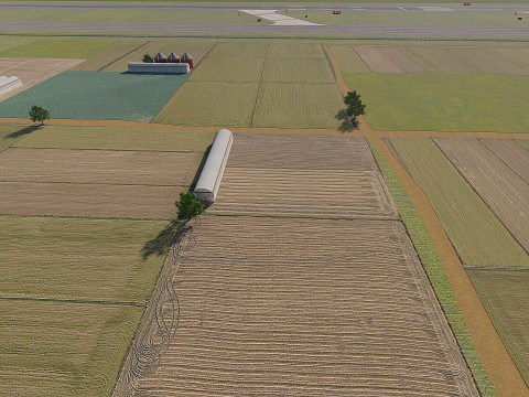 Koleksi Bandara dengan Interior Model 3D