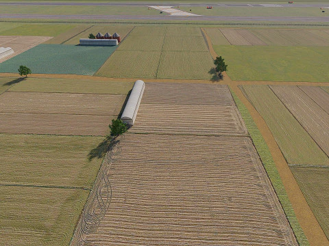 Collezione aeroportuale con interni Modello 3D