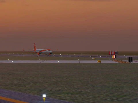 Collezione aeroportuale con interni Modello 3D