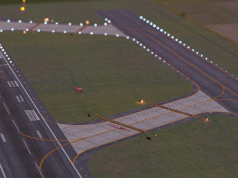 Collezione aeroportuale con interni Modello 3D