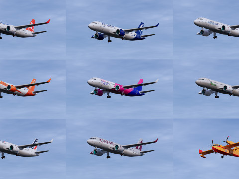 Koleksi Bandara dengan Interior Model 3D