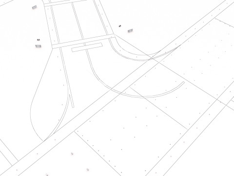 Koleksi Bandara dengan Interior Model 3D