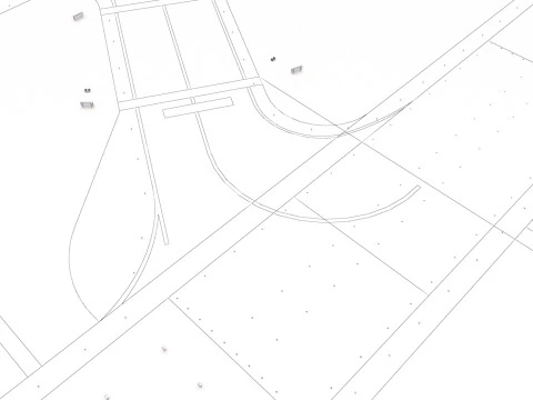 Collezione aeroportuale con interni Modello 3D