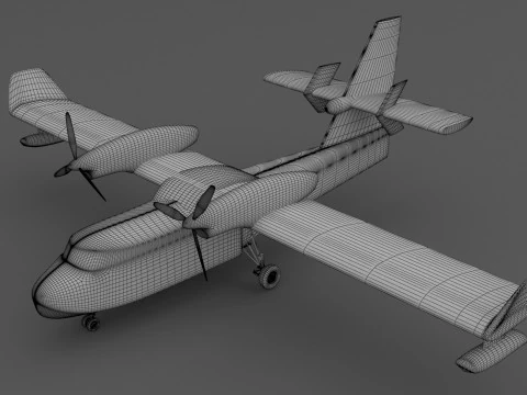 Collezione aeroportuale con interni Modello 3D