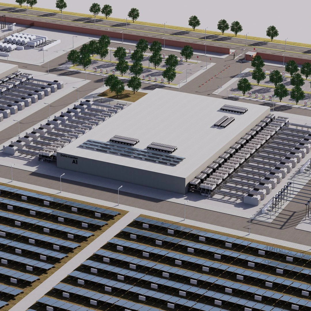 Apple Data Center Building with Interior 3D Model .c4d .max .obj .3ds .fbx .stl .blend 