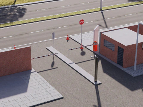 Aws Amazon Data Center Building with Interior 3D Model