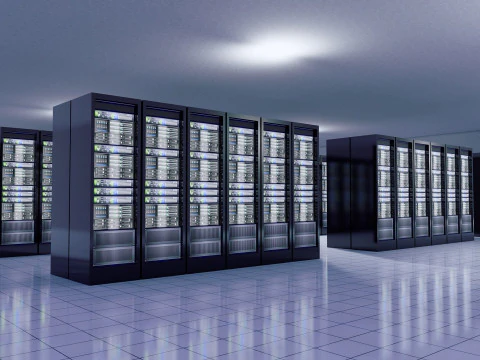 Aws Amazon Data Center Building with Interior 3D Model