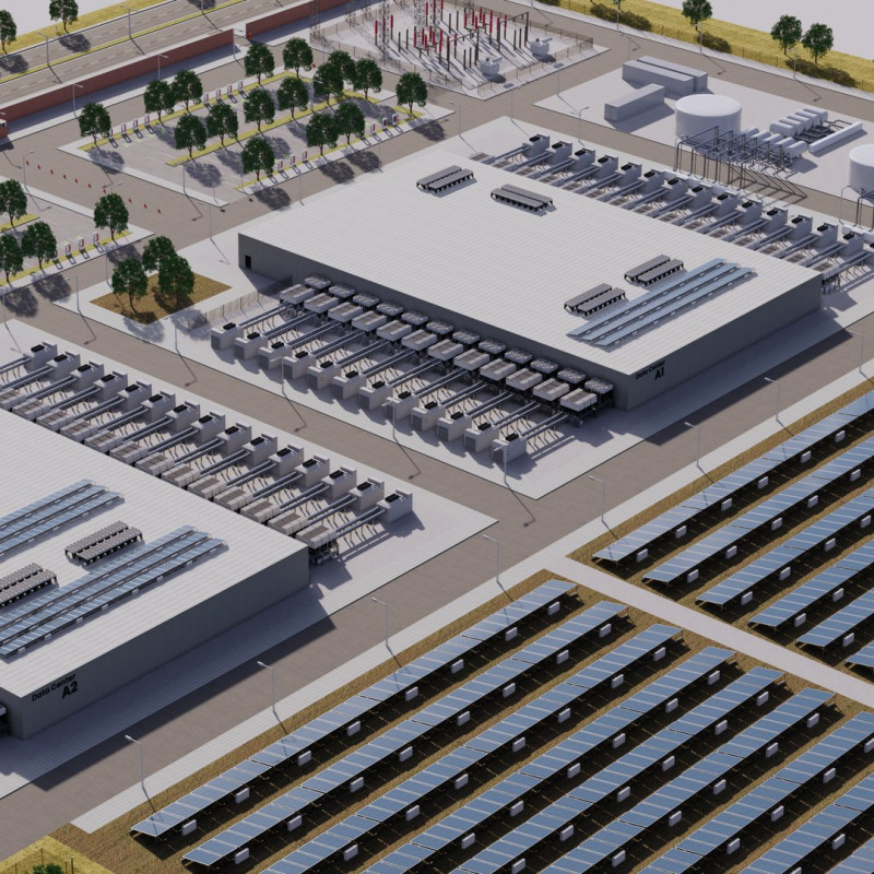 Google Datacentergebouw met interieur 3D Model .c4d .max .obj .3ds .fbx .stl .blend