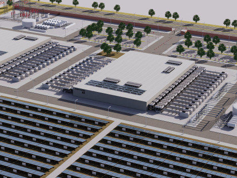 Google Datacentergebouw met interieur 3D Model