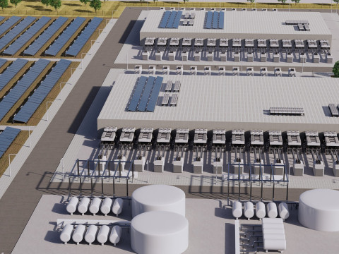 Google Datacentergebouw met interieur 3D Model