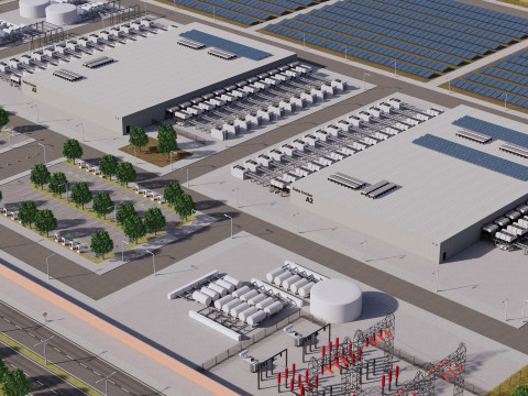 Google Datacentergebouw met interieur 3D Model