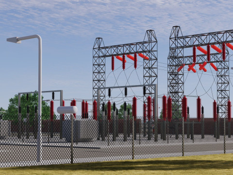 Google Datacentergebouw met interieur 3D Model