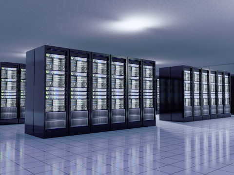 Google Datacentergebouw met interieur 3D Model