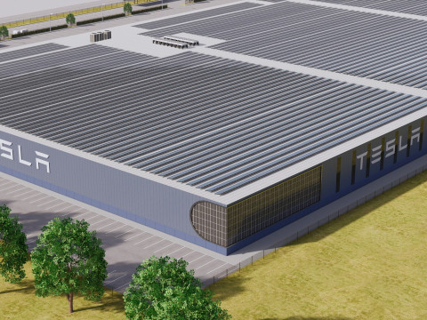 Tesla Giga-fabriek 3D Model