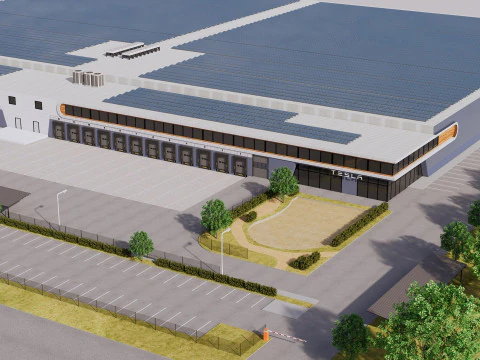 Tesla Giga Factory 3D Model