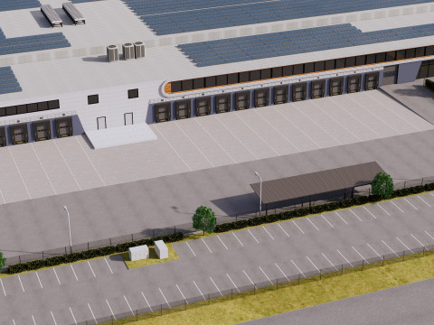 Tesla Giga-fabriek 3D Model