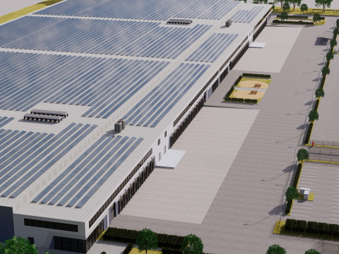 Tesla Giga-fabriek 3D Model