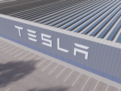 Tesla Giga-fabriek 3D Model