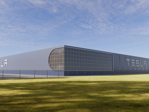 Tesla Giga-fabriek 3D Model