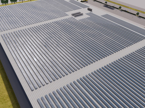 Tesla Giga-fabriek 3D Model