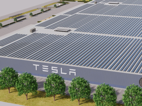 Tesla Giga-fabriek 3D Model