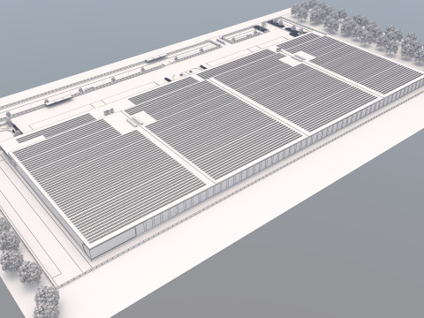 Tesla Giga-fabriek 3D Model