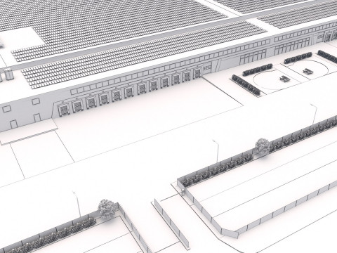 Tesla Giga-fabriek 3D Model