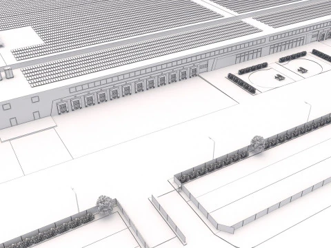 Tesla Giga Factory 3D Model
