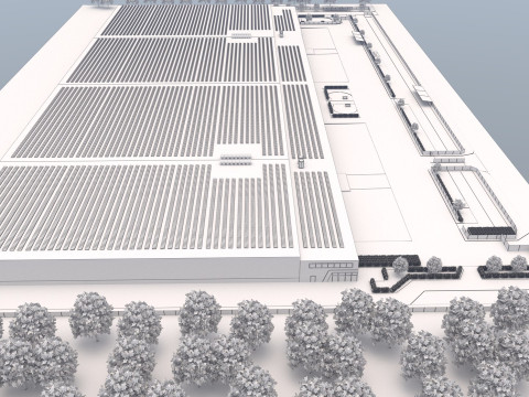 Tesla Giga-fabriek 3D Model