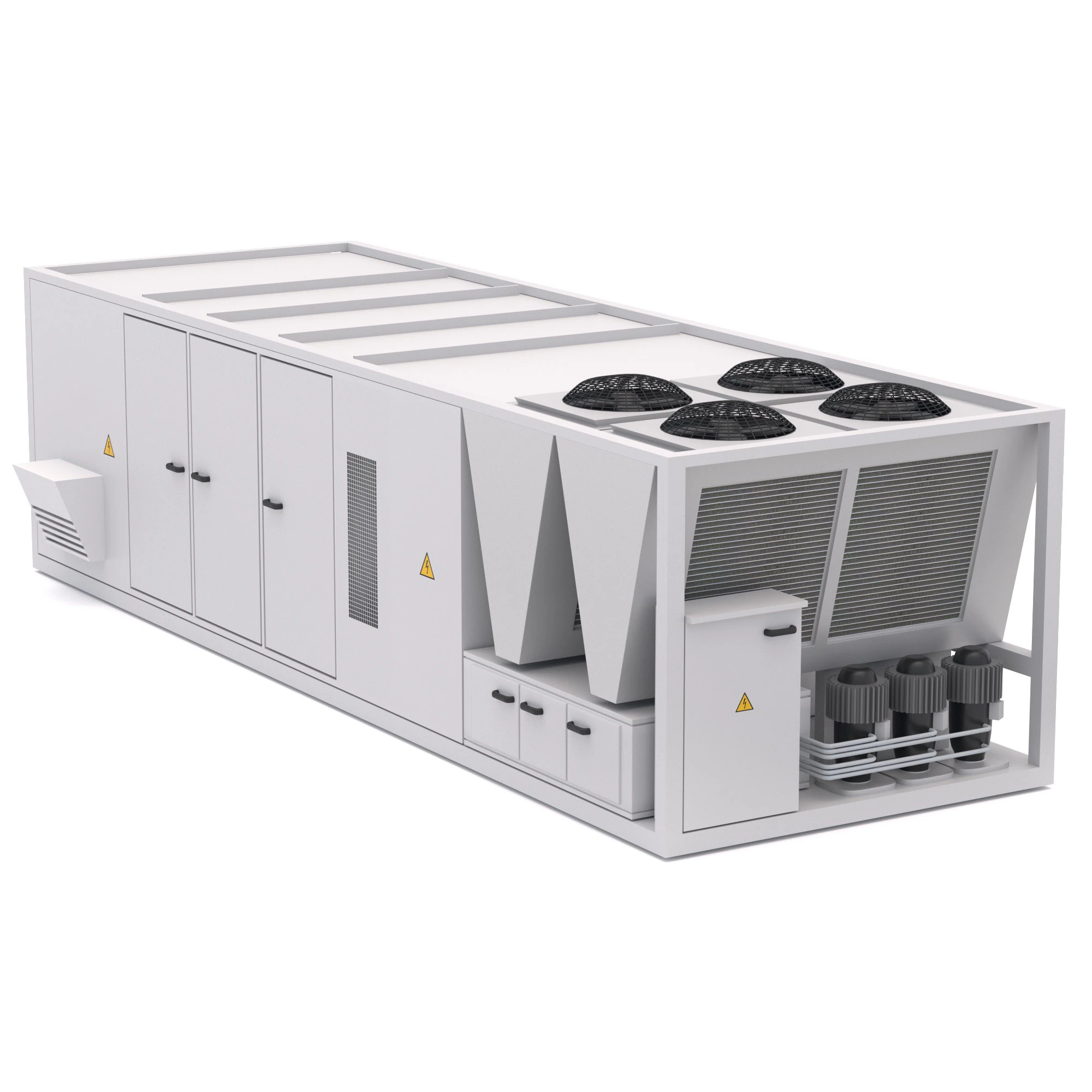 Air Conditioning Unit 3D Model .c4d .max .obj .3ds .fbx .stl .blend