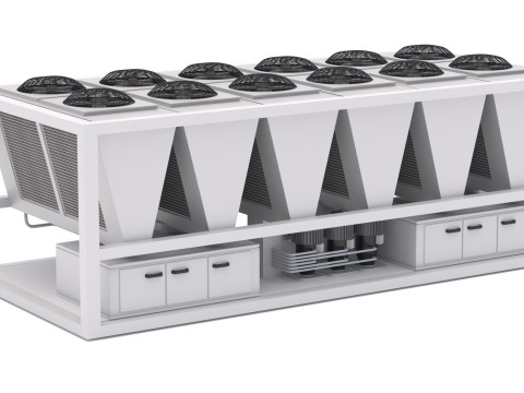 एयर कंडीशनिंग यूनिट v2 3D मॉडल