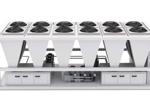 एयर कंडीशनिंग यूनिट v2 3D मॉडल