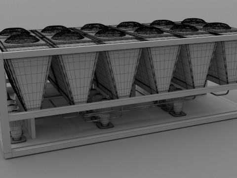 एयर कंडीशनिंग यूनिट v2 3D मॉडल