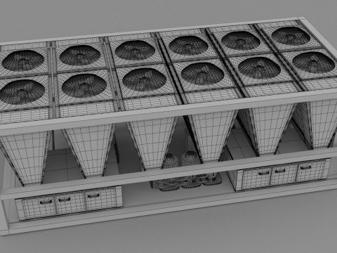 एयर कंडीशनिंग यूनिट v2 3D मॉडल