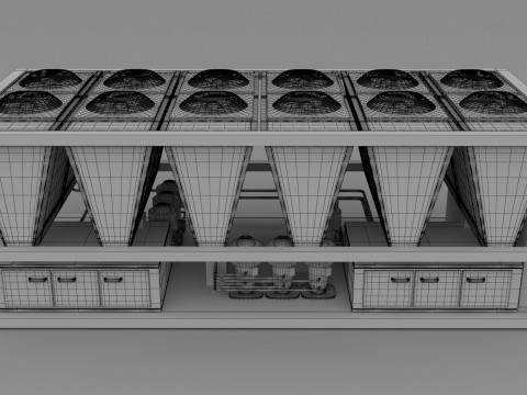 एयर कंडीशनिंग यूनिट v2 3D मॉडल