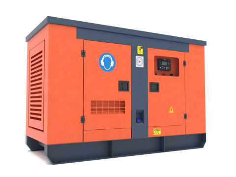 Pembangkit Diesel Model 3D