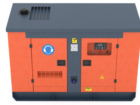 Pembangkit Diesel Model 3D