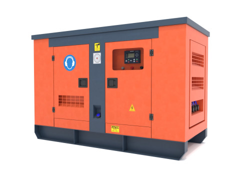 Pembangkit Diesel Model 3D