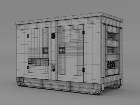 Pembangkit Diesel Model 3D
