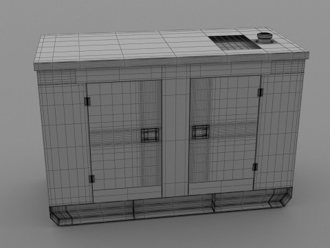 Pembangkit Diesel Model 3D