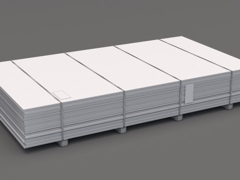 Paleta Sklejka OSB Model 3D