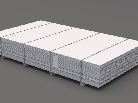 Paleta Sklejka OSB Model 3D