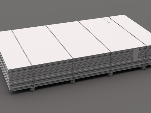 Paleta Sklejka OSB Model 3D