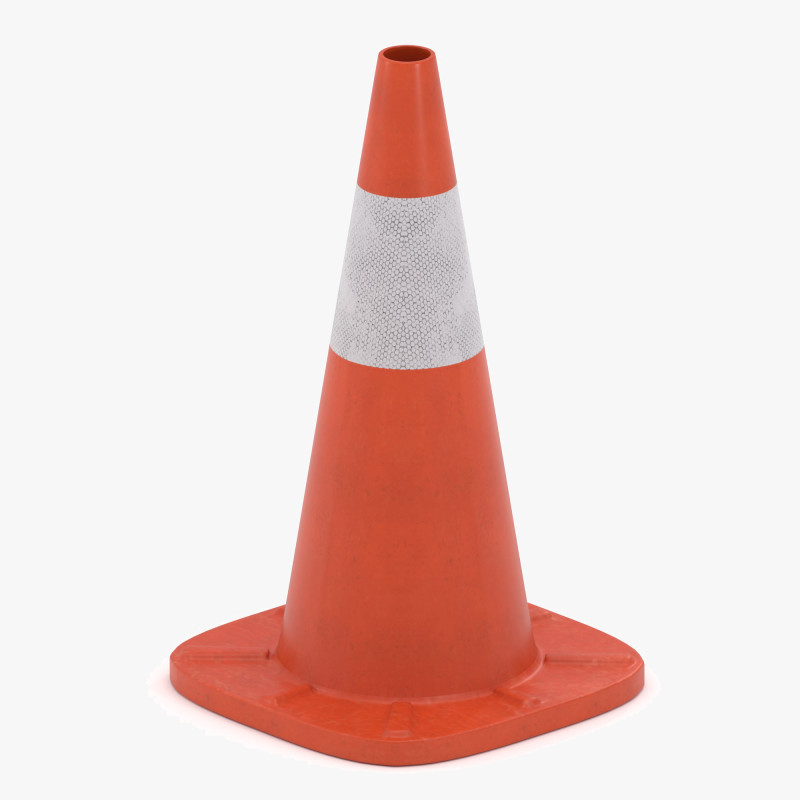 트래픽 콘 v1 3D 모델 .c4d .max .obj .3ds .fbx .stl .blend 