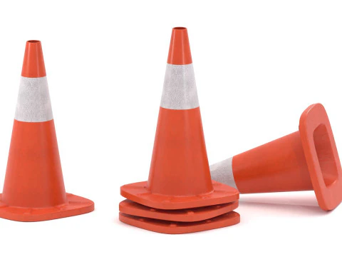 Traffic Cone v1 3D Model